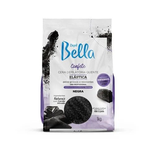 CERA ESFERAS ELASTICA CARBON 1KG - DEPILBELLA